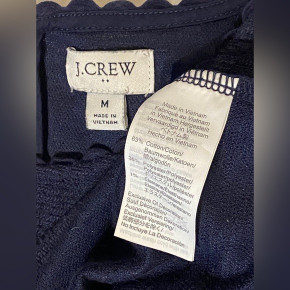 J. Crew Womens Medium Sleeveless Navy Blue Top - Picture 13 of 15